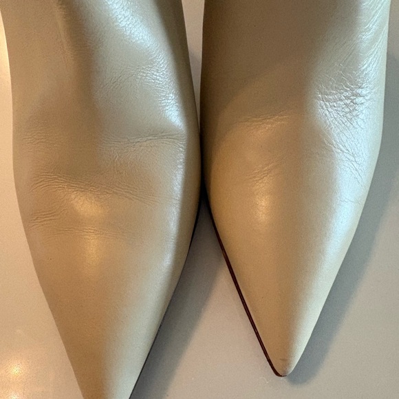 TORY BURCH CREAM SIZE 8 BOOTS. EXCELLENT CONDITION - Picture 2 of 11